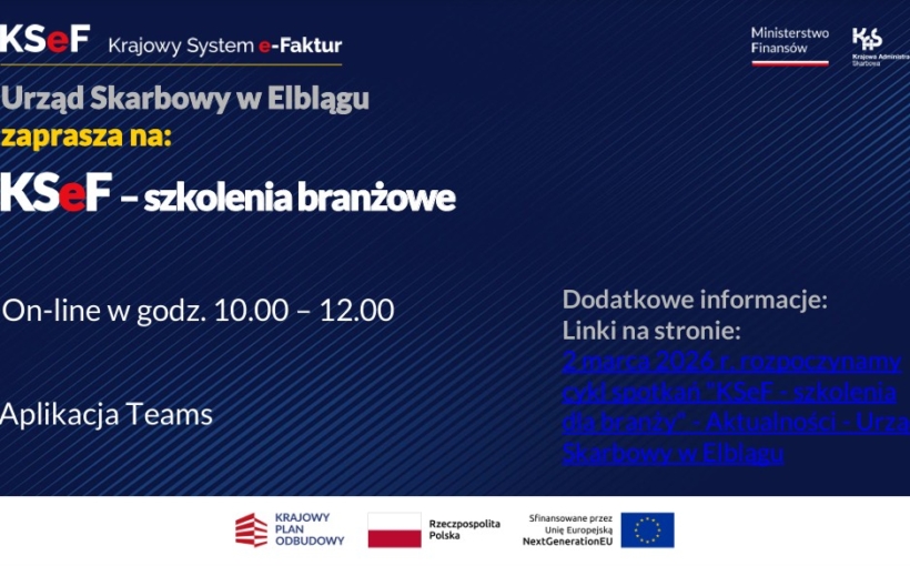KSeF dla branż - szkolenia on-line