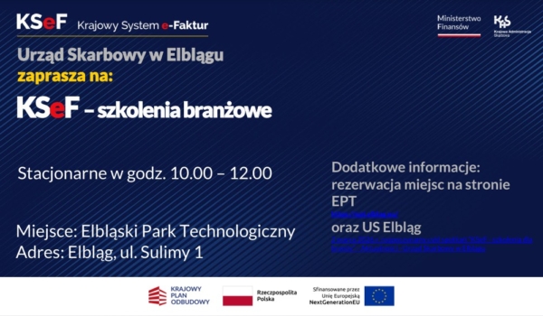 KSeF dla branż - szkolenia stacjonarne