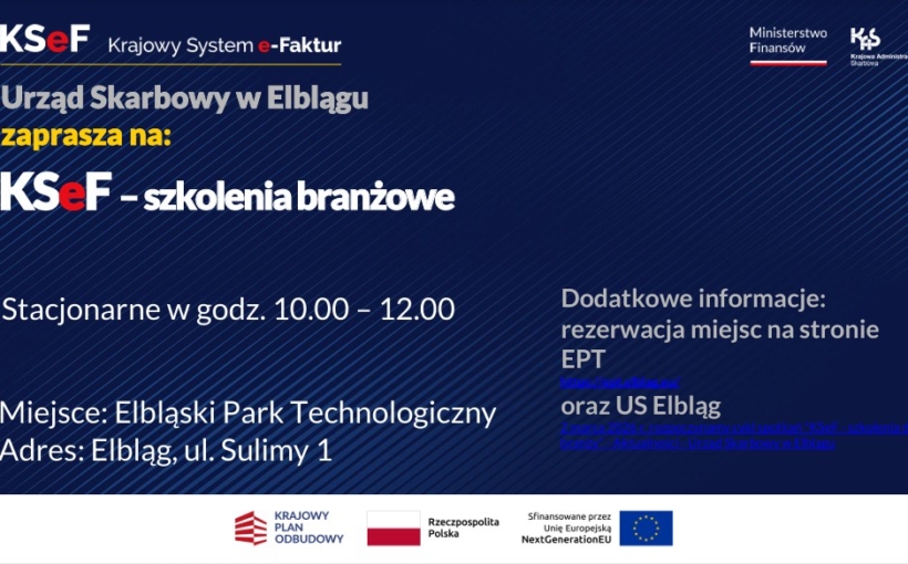 KSeF dla branż - szkolenia stacjonarne