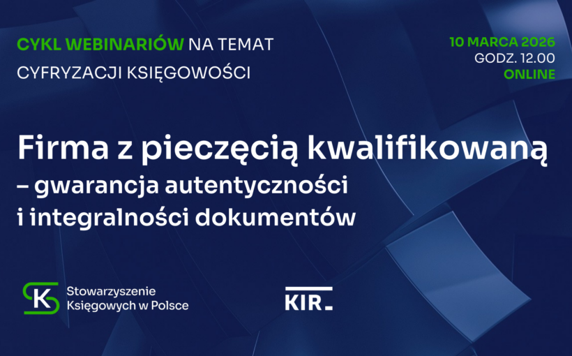 ”Cyfryzacja księgowości”- bezpłatny webinar