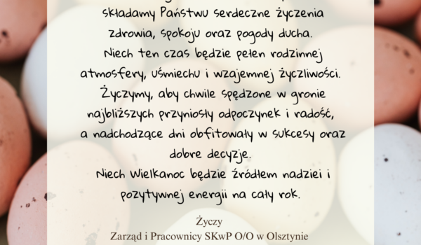 Wesołych Świąt Wielkanocnych
